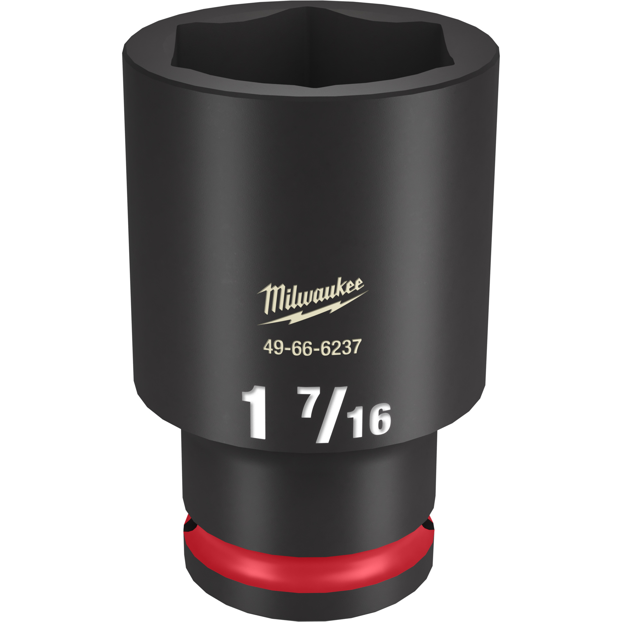 Milwaukee SHOCKWAVE™ Impact Duty 1/2" Drive 1-7/16" Deep 6 Point Socket, Model# 49-66-6237